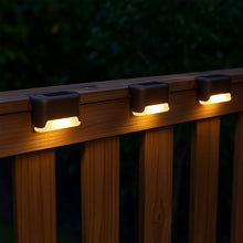 4-Piece Solar Waterproof Garden, Stair & Railing Lights