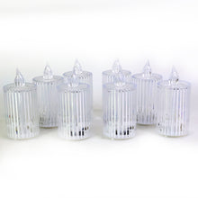 Premium Crystal Effect Led Flameless Candle Lights (8 Pc)