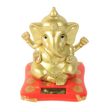 Decorative Religious Large Lord Ganesha Idol With Solar-powered Base (1 Pc)