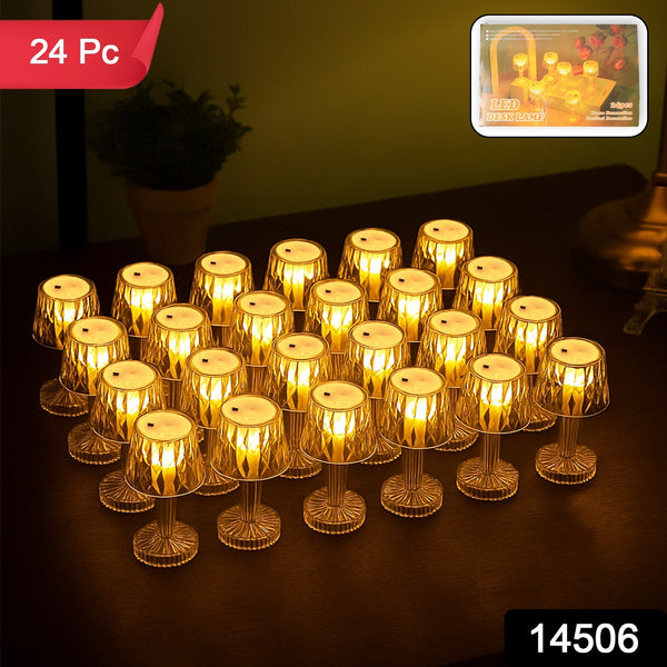 Battery Operated Decorative Led Mini Table Lamp (24 Pc  Set)