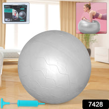 Heavy Duty Gym Ball Non-Slip Stability Ball with Foot Pump for Total Body Fitness