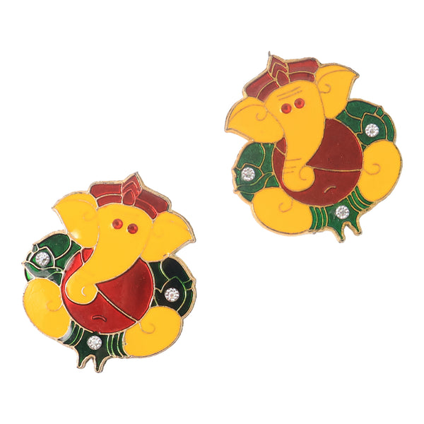 Decorative Lord Ganesha Wall Hanging Stickers (2 Pc)