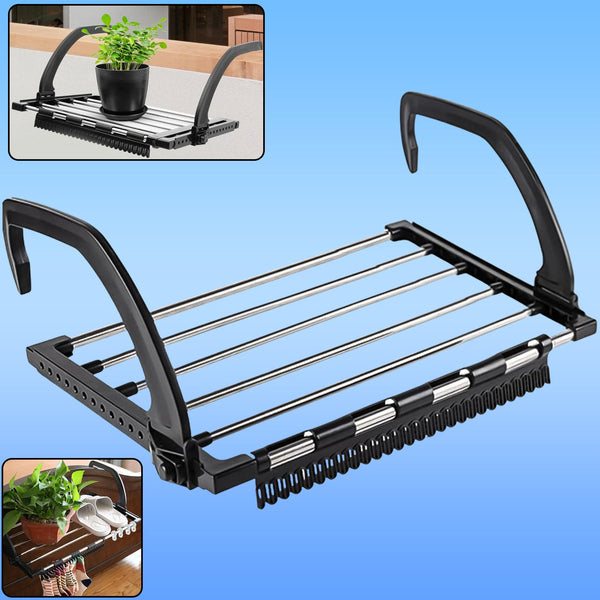 Steel Small Hanging Rack Cloth Drying Rack for Home, Balcony, and Window